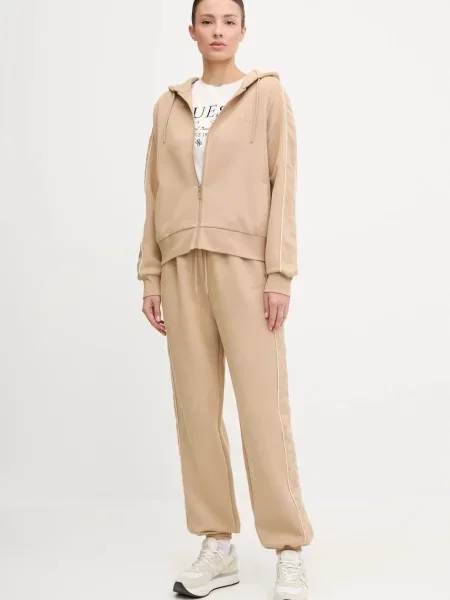 Спортивные штаны Guess бежевые