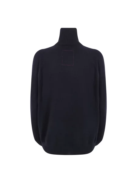 Sweter z golfem Uma Wang z kaszmiru czarny