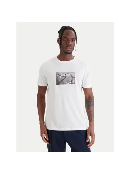 HUGO T-shirt Dostino Regular Fit bijela