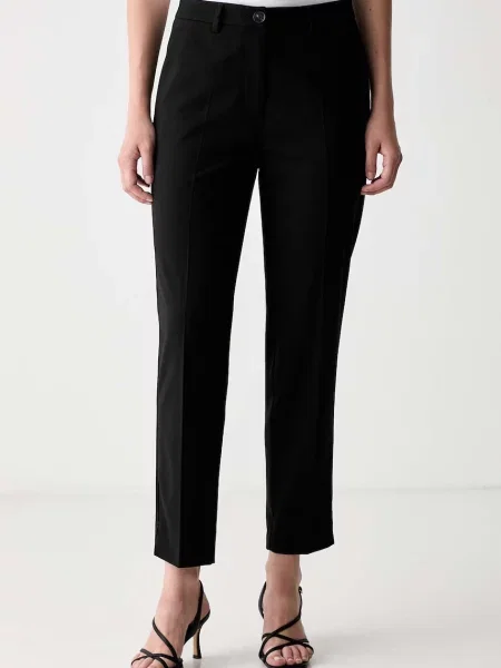 Marc O'Polo pantaloni pentru femei cu vâscoză negru