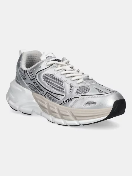 Iceberg sneakers ICB-ONE bărbați argintiu