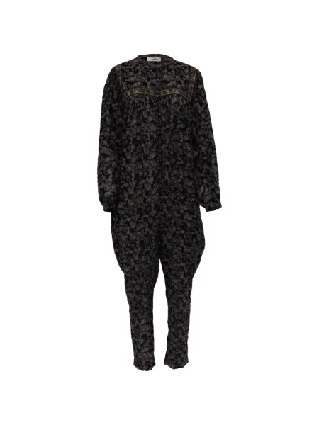 Květinový retro overal Isabel Marant Vintage s potiskem modrý