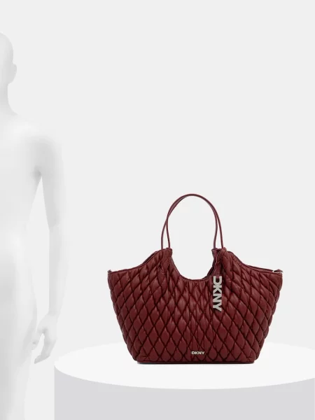 Műbőr kézitáska Dkny piros