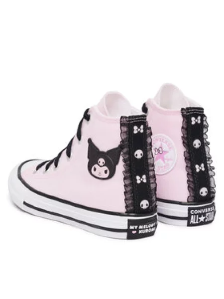 Plátěnky Converse Chuck Taylor All Star Hi X My Melody Kuromi Světle růžová