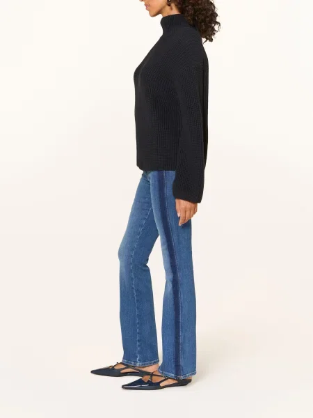 Brax Jeansy Bootcut Ana Z Lampasami blau niebieskie