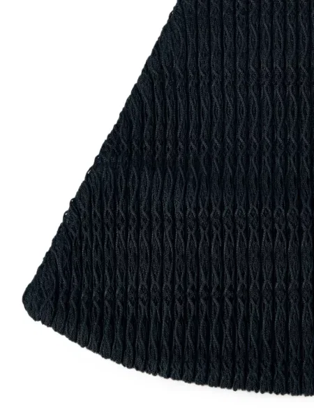 Плетена шапка с периферия Homme Plissé Issey Miyake черно