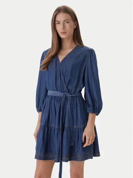 BOSS Jeans obleka C_Dardy modra