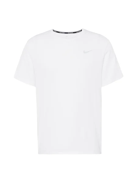 NIKE Funkčné tričko MILER strieborná biela