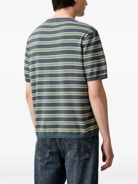 Pantaloni scurți din denim Levi's® din dantelă zdrențuiți cu talie înaltă albastru