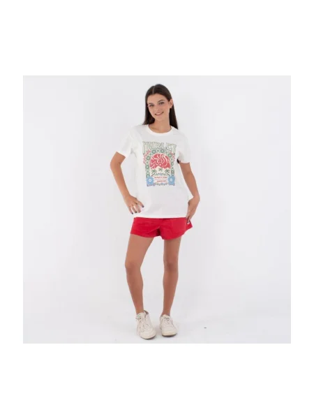 Tricou Hurley alb