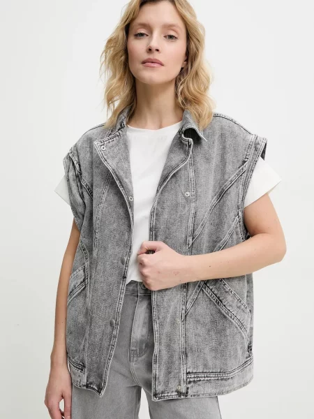 Jeans brezrokavnik Answear Lab siva