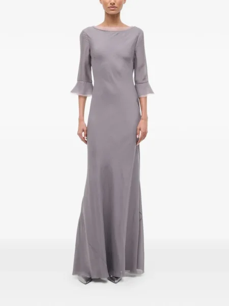 Rochie maxi Staud de costum gri