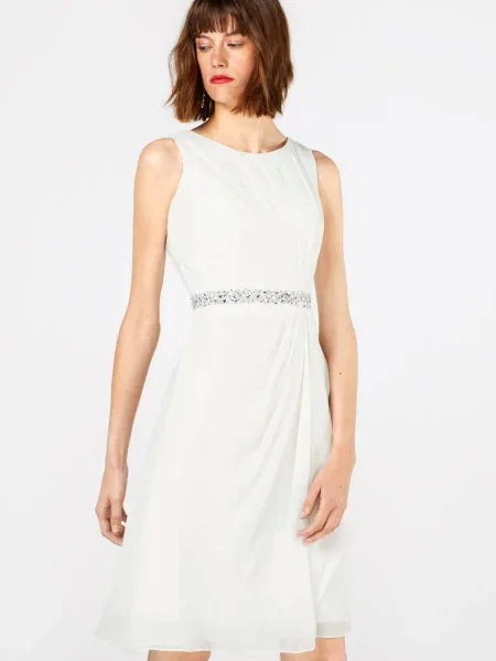 Mascara Rochie de cocktail alb