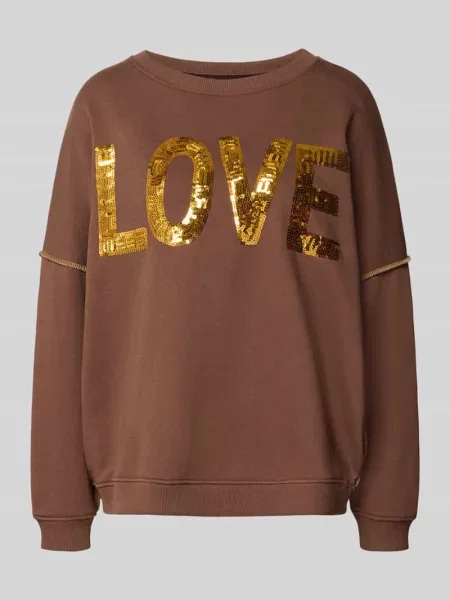 Bluza o kroju oversized z czystej bawełny model LOVE' Miss Goodlife