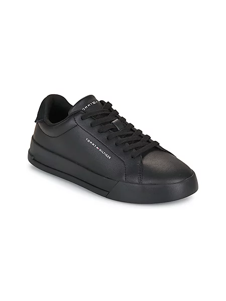 Usnjene superge Tommy Hilfiger črna