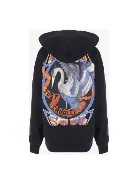 Bluza Just Cavalli z dżetami czarna