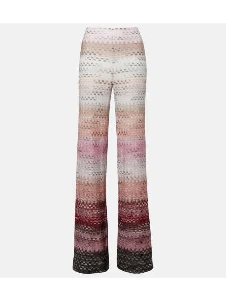 Pantaloni Missoni cu talie înaltă