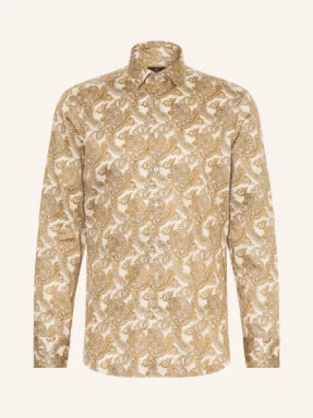 Etro Košile Regular Fit / šedá / khaki béžová
