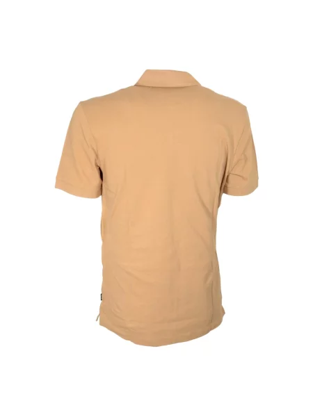 Haftowana koszulka polo Hugo Boss beżowa