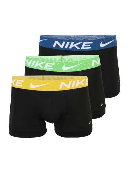 NIKE Underwear Boksarice modra / rumena / svetlo zelena črna