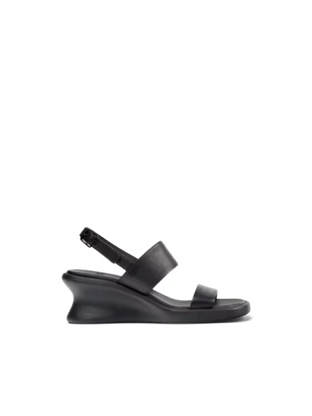 Camper sandały skórzane Louise Sandal czarne