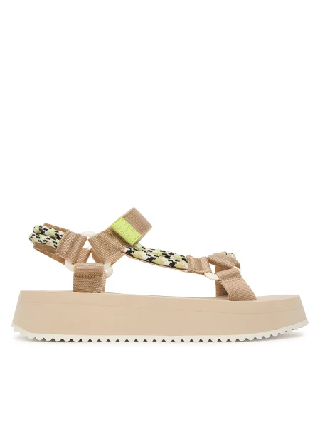 Tommy Jeans Сандали Tjw Eva Rope Sandal бежов