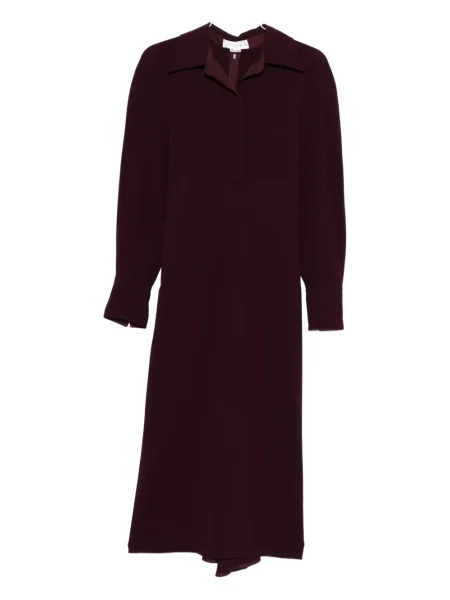 Rochie midi Victoria Beckham până la genunchi de costum violet