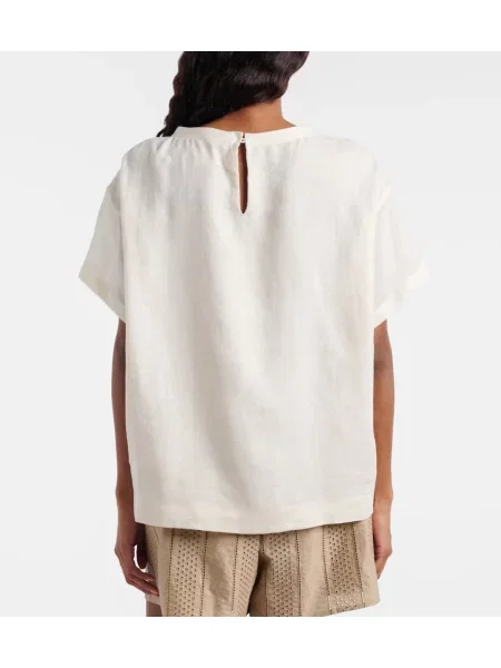 Tricou Brunello Cucinelli de in alb