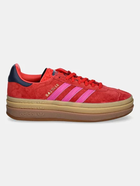Superge iz semiša adidas Originals Gazelle Bold rdeča