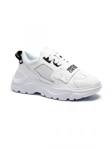 Versace Jeans Couture Sneakers FONDO SPEEDTRACK cu adaos de piele alb