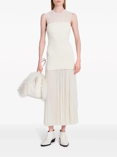 Megztas plisuotas kostiumas maxi suknele Proenza Schouler