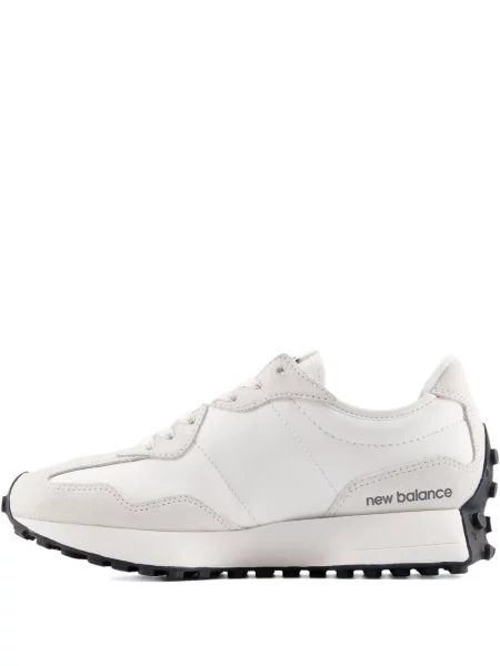 Geacă de vânt New Balance cu autograf din piele de căprioară gri