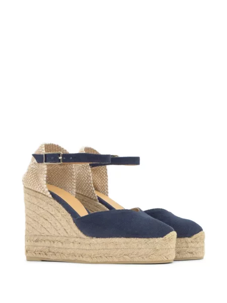 Espadrile Castaner cu pană albastru