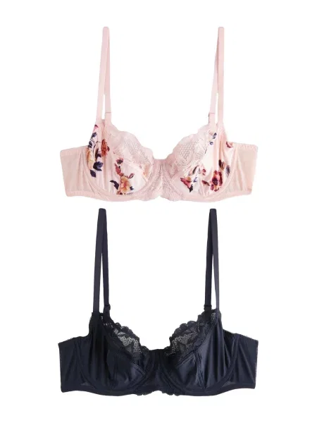 Next Sutien crem / închis / albastru marin / sângeriu bej