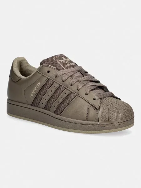 Adidas Originals Superstar II superge moške usnjene zelena