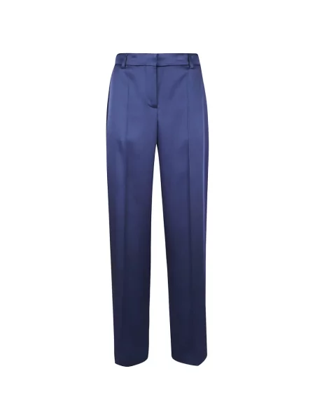 Pantaloni Stella Mccartney din satin albastru