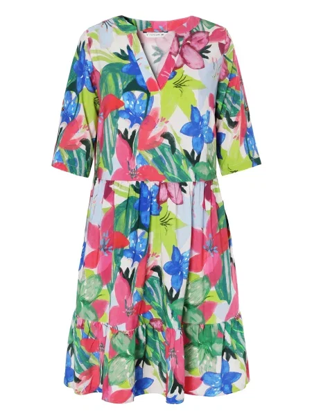 TATUUM Rochie de vară Netuno / verde / verde deschis / fucsia albastru