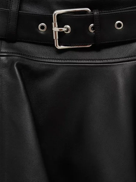 Cu centură fusta mini Loewe evazată negru