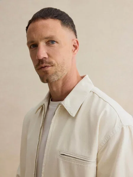 DAN FOX APPAREL Prechodná bunda Laurenz šedobiela