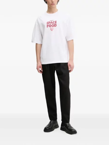 Tricou Fiorucci cu imagine alb