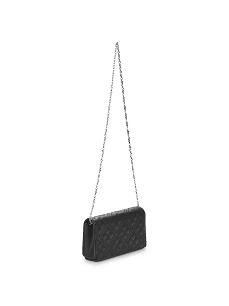Crossbody kabelka Love Moschino z ekologickej kože čierna