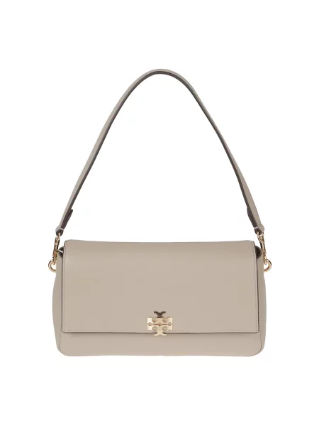 Torebka Tory Burch skórzana szara
