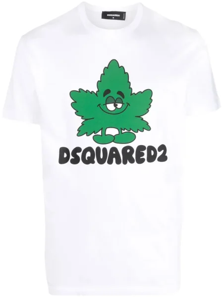 Tricou Dsquared2 cu imagine alb