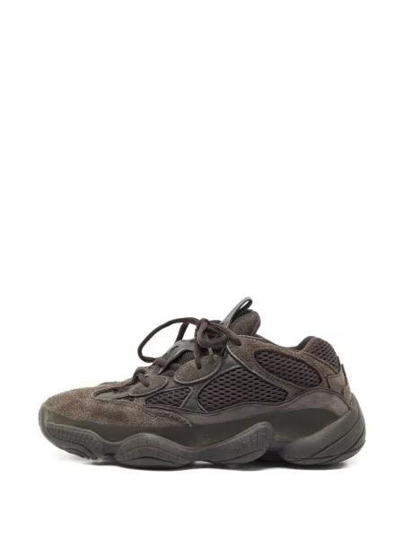 Sneakerși Adidas Yeezy cu șireturi din dantelă maro