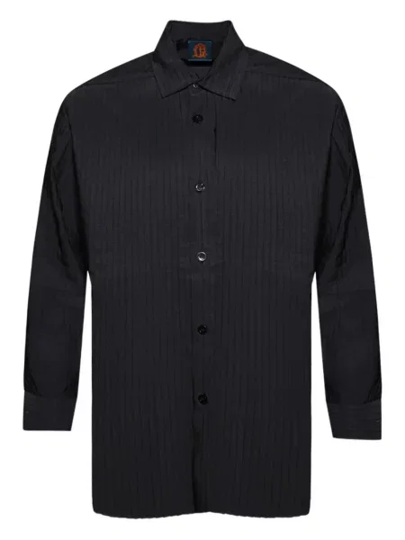 Плисирана дълго риза Casella Meyer черно