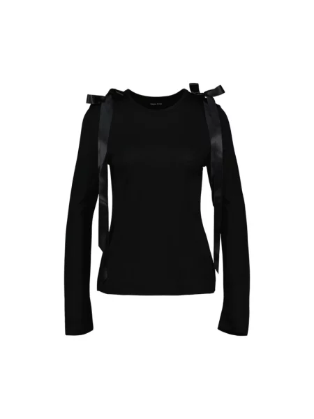 Top Simone Rocha z kokardką czarny