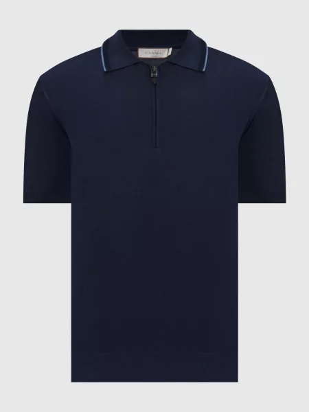 Поло з Canali синє