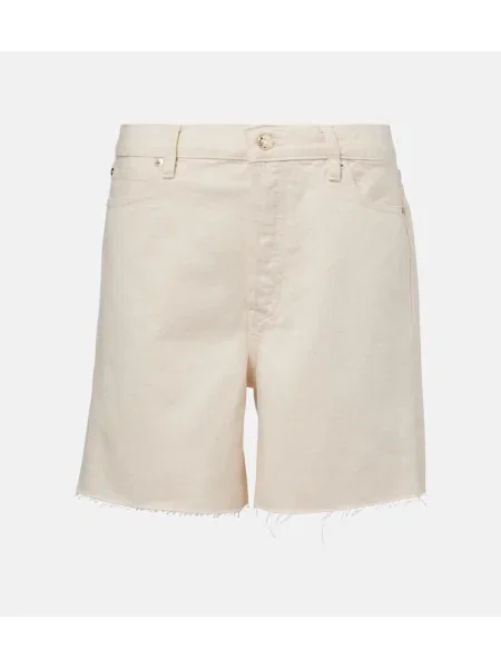 Szorty jeansowe Frame białe