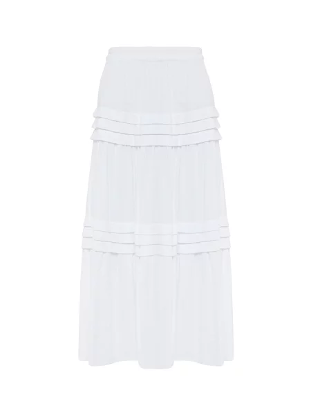 Tussah Sukně Laidey' bílá