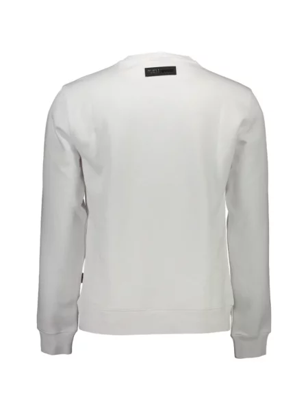 Pulover Plein Sport cu imagine alb
